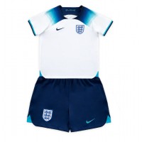 Koszulka piłkarska Anglia Strój Domowy dla dzieci MŚ 2022 tanio Krótki Rękaw (+ Krótkie spodenki)